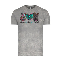 Cloud Rock peace love pitbull Vintage Tee - RanaPortraitStore
