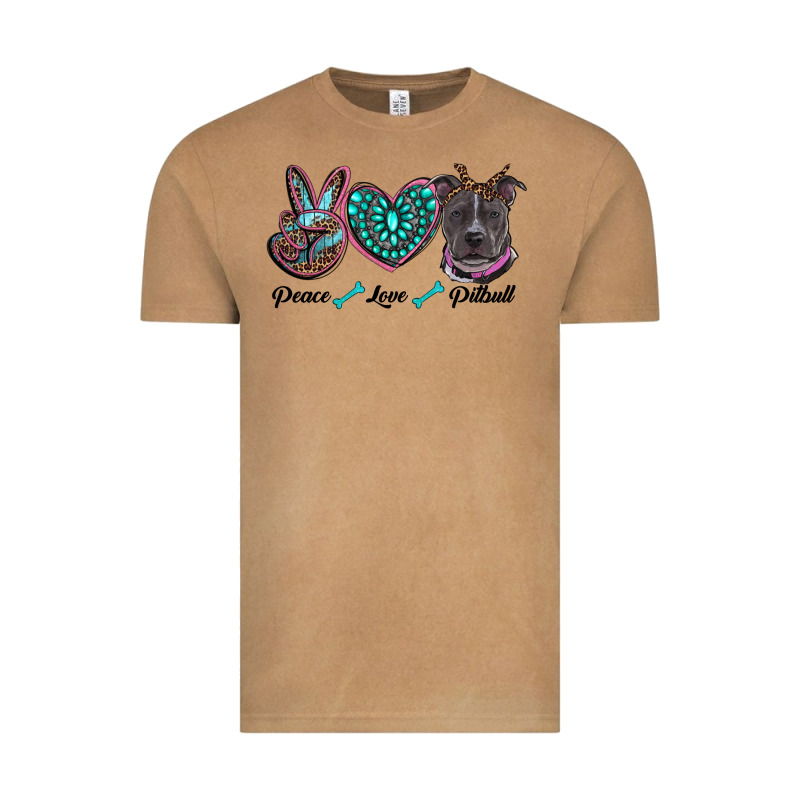 Peace Love Pitbull Vintage Tee by RanaPortraitStore | Teevron