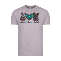 Vintage Zinc peace love pitbull Vintage Tee - RanaPortraitStore