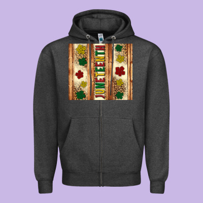 Juneteenth Tumbler Zipper Hoodie Designed By Artiststas