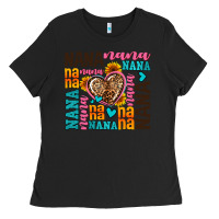 Black nana nana nana with hearts Ladies Tee - AdoDesignShop