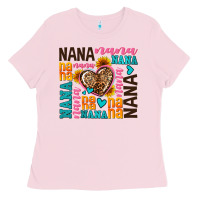 Bubblegum Pink nana nana nana with hearts Ladies Tee - AdoDesignShop