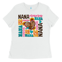 White nana nana nana with hearts Ladies Tee - AdoDesignShop