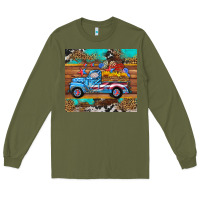 Western  American Truck Sunflowers  Mousepad Long Sleeve Tee | Teevron