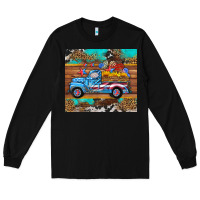 Black western  american truck sunflowers  mousepad Long Sleeve Tee - HRA Design Shop