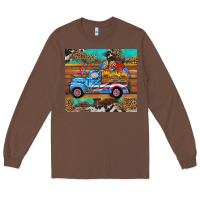 Chestnut western  american truck sunflowers  mousepad Long Sleeve Tee - HRA Design Shop