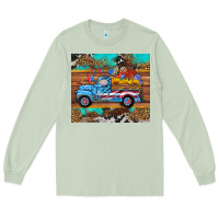 Matcha western  american truck sunflowers  mousepad Long Sleeve Tee - HRA Design Shop