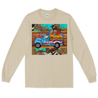 Mushroom western  american truck sunflowers  mousepad Long Sleeve Tee - HRA Design Shop