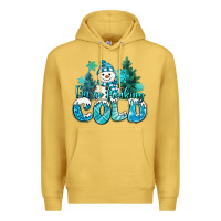 Antique Gold im so freaking cold snowman Premium Hoodie - MaliasSmallBusiness