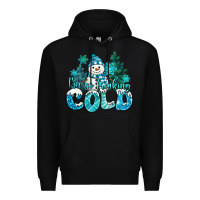 Black im so freaking cold snowman Premium Hoodie - MaliasSmallBusiness