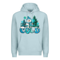 Blue Mist im so freaking cold snowman Premium Hoodie - MaliasSmallBusiness