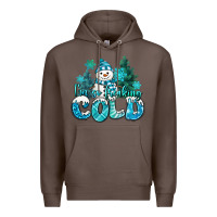Coffee im so freaking cold snowman Premium Hoodie - MaliasSmallBusiness