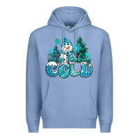 Colony Blue im so freaking cold snowman Premium Hoodie - MaliasSmallBusiness