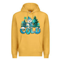 Mustard im so freaking cold snowman Premium Hoodie - MaliasSmallBusiness