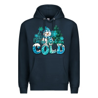 Navy im so freaking cold snowman Premium Hoodie - MaliasSmallBusiness