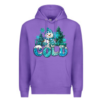 Purple im so freaking cold snowman Premium Hoodie - MaliasSmallBusiness