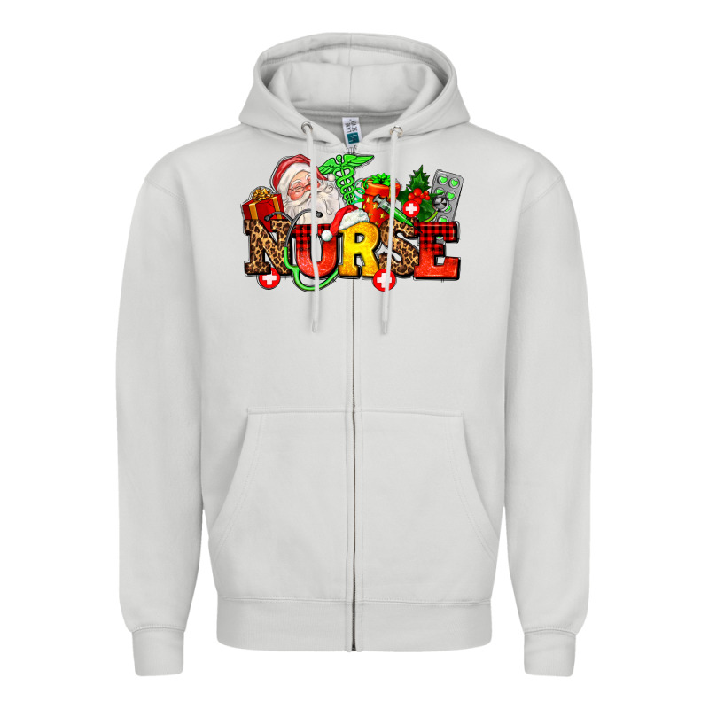 Nurse With Christmas Zipper Hoodie by AdoDesignShop | Teevron