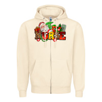 Sandshell nurse with Christmas Zipper Hoodie - AdoDesignShop