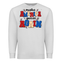 Dove Grey make america great again Premium Sweatshirt - MaliasSmallBusiness