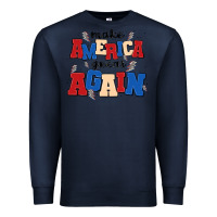 Navy make america great again Premium Sweatshirt - MaliasSmallBusiness