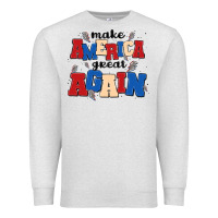 Oatmeal Heather make america great again Premium Sweatshirt - MaliasSmallBusiness