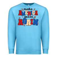 Ocean Blue make america great again Premium Sweatshirt - MaliasSmallBusiness