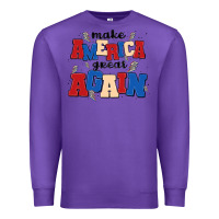 Purple make america great again Premium Sweatshirt - MaliasSmallBusiness