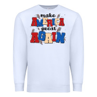 White make america great again Premium Sweatshirt - MaliasSmallBusiness