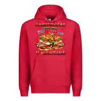Cardinal hamburger are my valentine Premium Hoodie - AdoDesignShop
