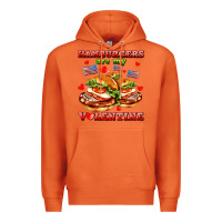 Carrot hamburger are my valentine Premium Hoodie - AdoDesignShop
