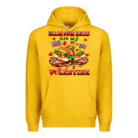 Lemon hamburger are my valentine Premium Hoodie - AdoDesignShop