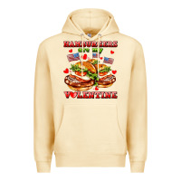 Pina Colada hamburger are my valentine Premium Hoodie - AdoDesignShop
