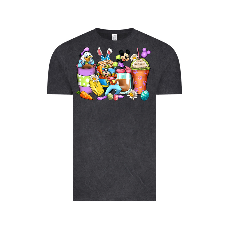 Easter Cartoon Characters Coffee Cups Vintage Tee by Zillion Design Studio | Teevron