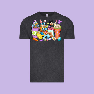 Easter Cartoon Characters Coffee Cups Vintage Tee Designed By Zillion Design Studio