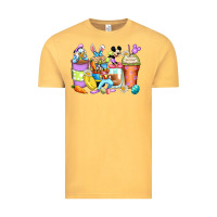 Vintage Mustard easter cartoon characters coffee cups Vintage Tee - Zillion Design Studio