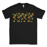 Black sunflowers and turquoise 16oz libbey glass Classic Tee - HRA Design Shop