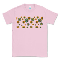 Bubblegum Pink sunflowers and turquoise 16oz libbey glass Classic Tee - HRA Design Shop