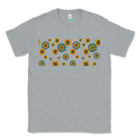 Heather Grey sunflowers and turquoise 16oz libbey glass Classic Tee - HRA Design Shop