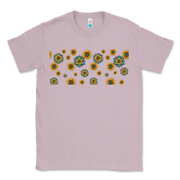 Lilac sunflowers and turquoise 16oz libbey glass Classic Tee - HRA Design Shop