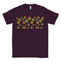 Plum sunflowers and turquoise 16oz libbey glass Classic Tee - HRA Design Shop