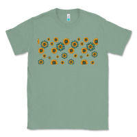 Sage sunflowers and turquoise 16oz libbey glass Classic Tee - HRA Design Shop
