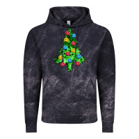 Cloud Black sequin's christmas tree Vintage Hoodie - Zillion Design Studio