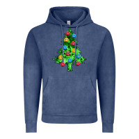 Vintage Denim sequin's christmas tree Vintage Hoodie - Zillion Design Studio