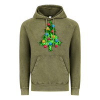 Vintage Olive sequin's christmas tree Vintage Hoodie - Zillion Design Studio
