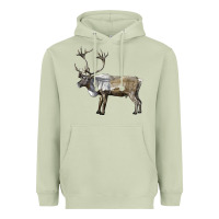 Matcha reindeer buck deer Heavyweight Hoodie - LillyAllenDesigns