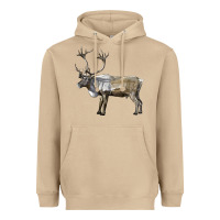 Mushroom reindeer buck deer Heavyweight Hoodie - LillyAllenDesigns