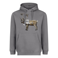 Storm reindeer buck deer Heavyweight Hoodie - LillyAllenDesigns