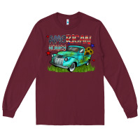Burgundy american honey Long Sleeve Tee - CowhideDigitalArt