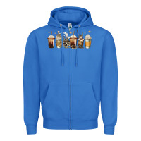 True Royal skeleton coffee cups Zipper Hoodie - Jasminsmagicworld