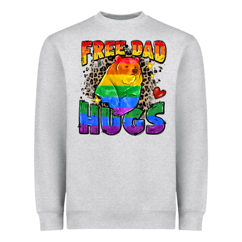 Free Dad Hugs Heavyweight Sweatshirt by Zillion Design Studio | Teevron